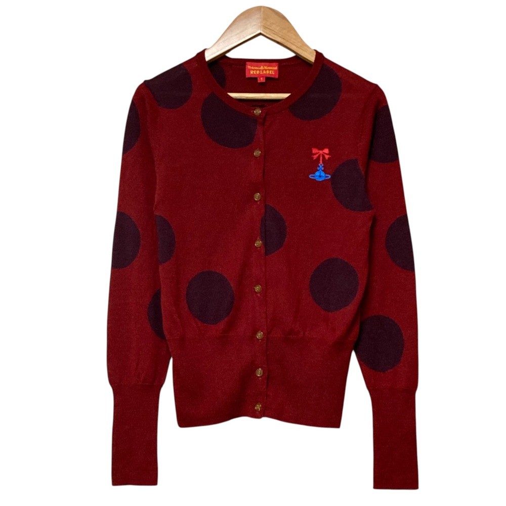 Vivienne Westwood Red Label Orb Embroidered Cardigan Size 1
