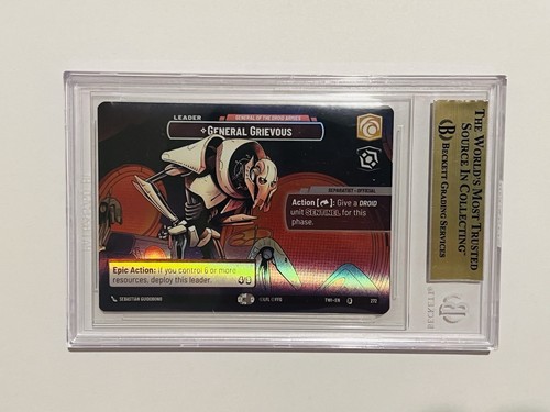 Star Wars Unlimited TWI- General Grievous #272 Leader Showcase Foil BGS 10 POP 1 - Picture 2 of 2