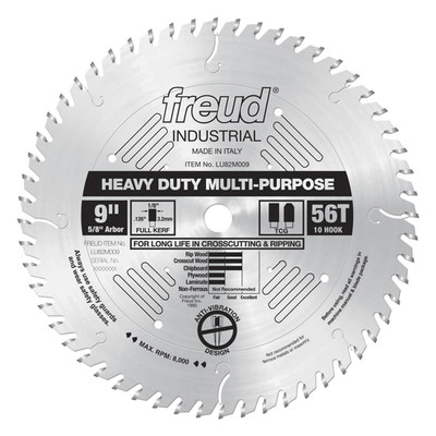 Freud LU82M009 9'' Heavy Duty Multi-Purpose Blade