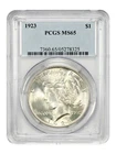 1923 Peace Silver Dollar PCGS MS65 GEM MINT Philadelphia USA Collector Rare Coin