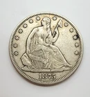 1875-CC Seated Liberty Half Dollar