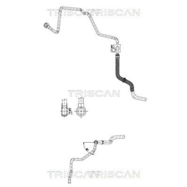Triscan Hydraulikschlauch Servoleitung Lenkung Passend FüR Audi A3 TT Seat Leon-image