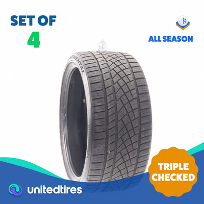 Set of (4) Used 275/30ZR20 Continental ExtremeContact DWS06 Plus 97Y - 7-8.5/32