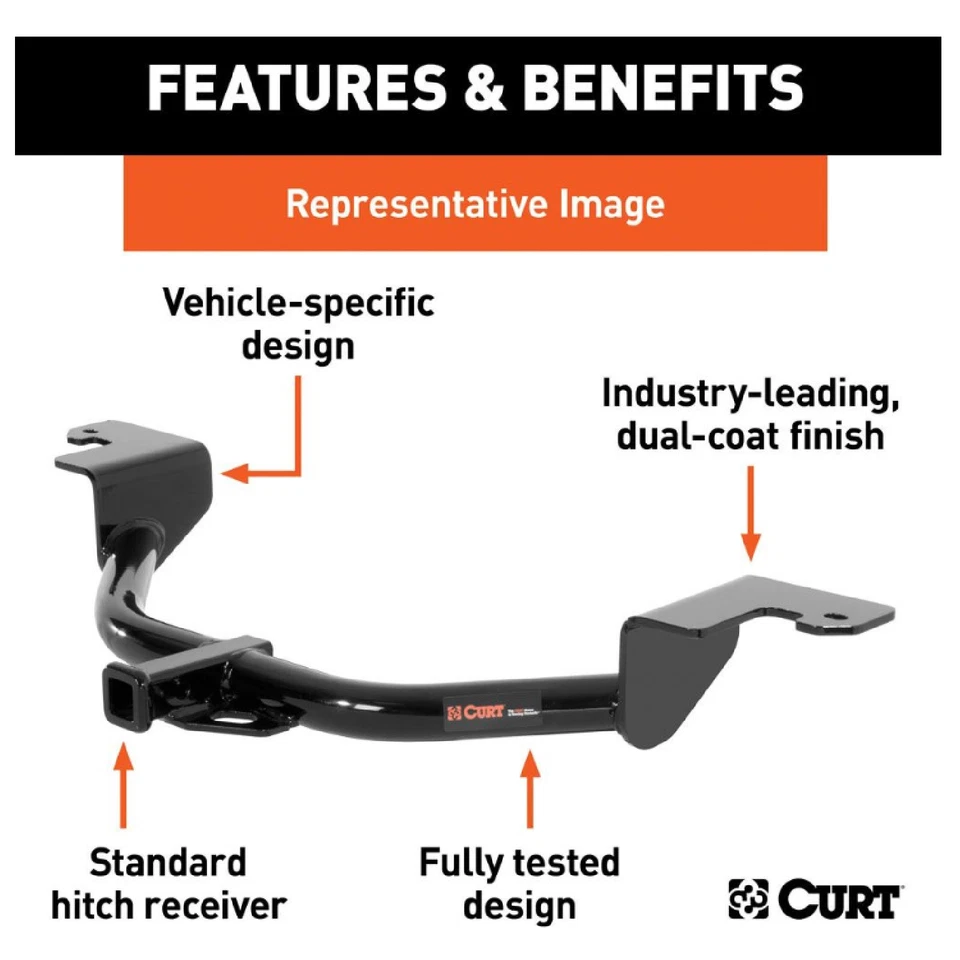 CURT CLASS 1 TRAILER HITCH 11498 FOR 04-10 BMW 5-SERIES SEDAN/HATCHBACK - Imagem 2 de 4