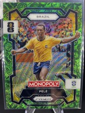 2026 Panini Monopoly Prizm World Cup #16 Pele Green Wave Prizm Brazil