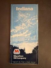1981 Marathon Indiana Vintage Road Map