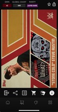 DIGITAL TOPPS WWE SLAM Steve Austin CULTURE 26 SUPER RARE ORANGE DUAL RELIC Read