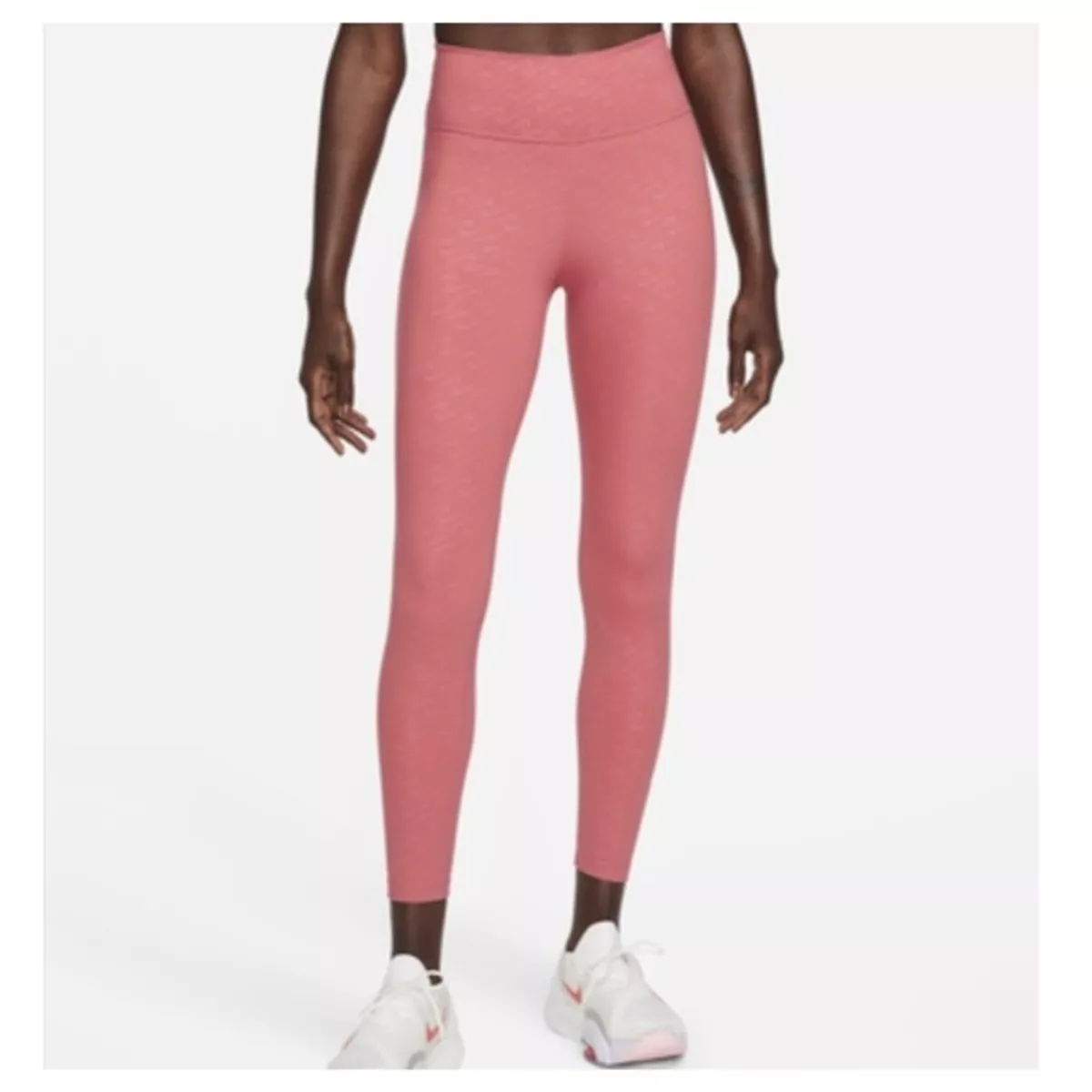 Nike Dri Fit AOP Printed Performance 7/8 Leggings Blush Rose Women's Sz M