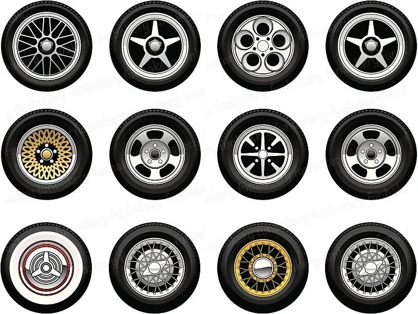 Autoreifen Felgen Muffinaufleger Party Deko Muffin Geburtstag essbar Tortenbild - Bild 2 von 4