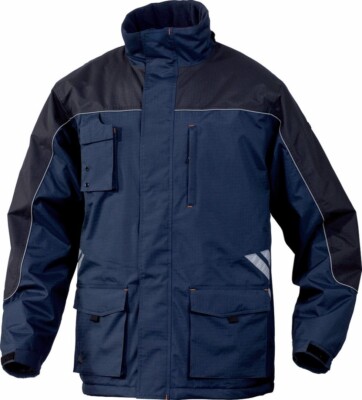 NEU Delta Plus FINNMARK Winterjacke Arbeitsjacke Größe S Wasserdicht Marine Blau