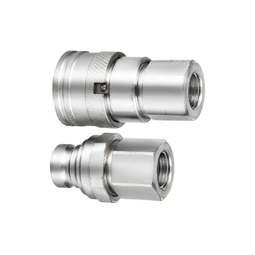 2Set 1/2" Skid Steer Bobcat Flat Face Hydraulic Quick Connect Coupler / Coupling - Bild 7 von 8