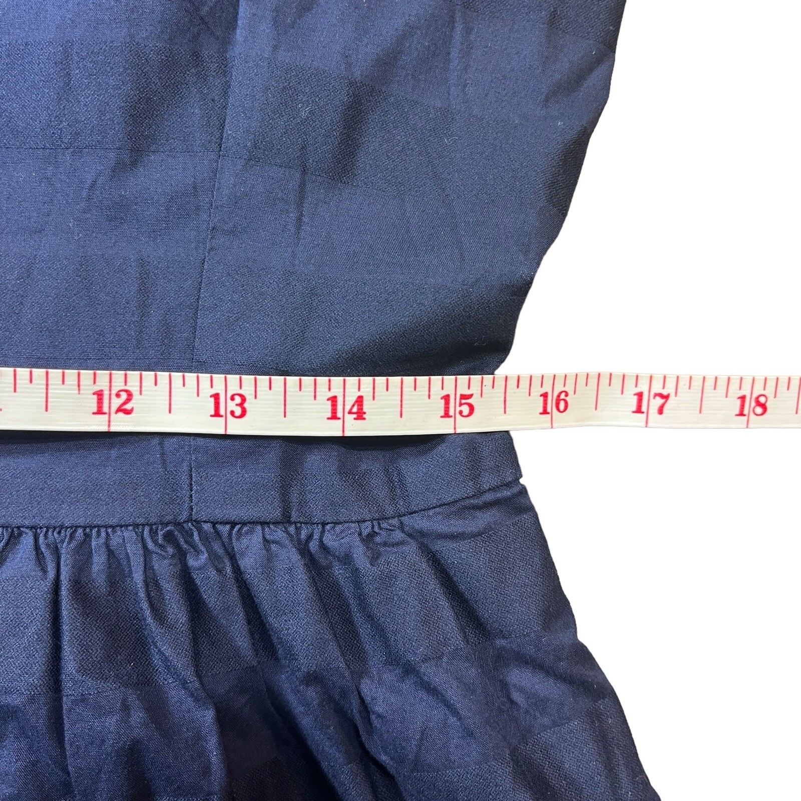 Gap Dress Sz 4 Navy Blue Skater Dress Stripe Uniform Fit & Flare