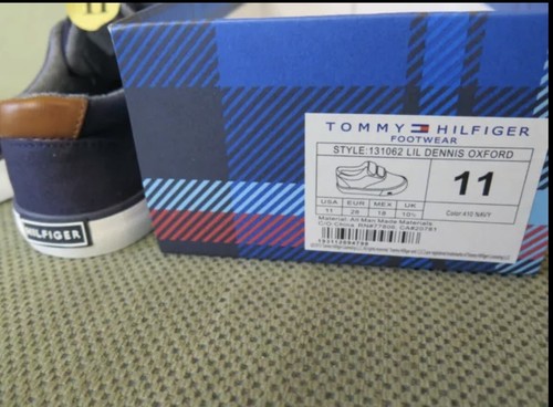 New in Box Tommy Hilfiger Lil Dennis Oxford Little Boy Athletic Shoes Size 11 - 第 4/7 張圖片