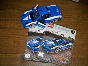 Lego Racers 8214 Lamborghini Gallardo LP 560-4 Polizia Instruction 100% Complete