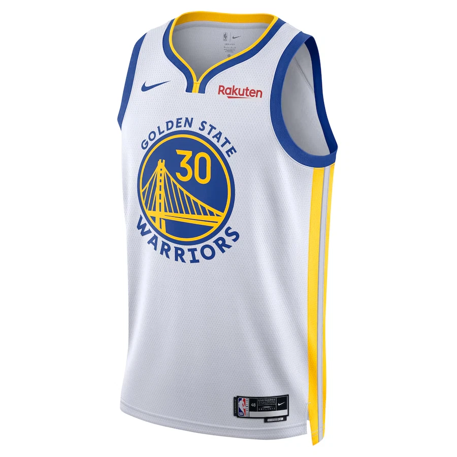 NWT-SM-2X Nike Stephen Curry White Golden State Warriors Jersey - Image 2 of 3