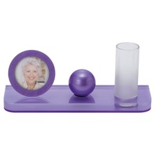 Parfe Theon Purple Mini Urn and Stage Set Small Keepsake Urn for Human Ashes