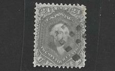 US 1862 GEORGE WASHINGTON 24 C. GRAY SCOTT 78B LIGHT CANCEL NEAT PERFS