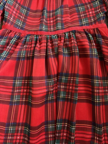 Janie And Jack Girls Dress Size 7 Red Plaid Christmas Holiday EUC - Picture 2 of 4