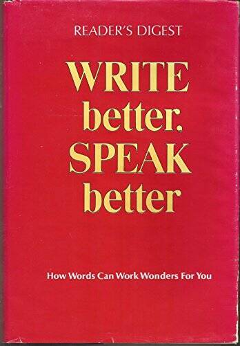 Readers Digest Write Better, Speak Better - Hardcover - GOOD - Picture 1 of 1
