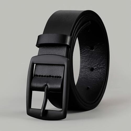 Nuevo Cinturón de Lujo para Hombres Cuero PU Metal Hebilla Alta Calidad Talla Grande Jeans - Imagen 11 de 17