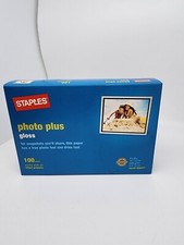 Staples Photo Plus Gloss 4x6 Inch Photo Paper 100 Sheets For All Injet Printers