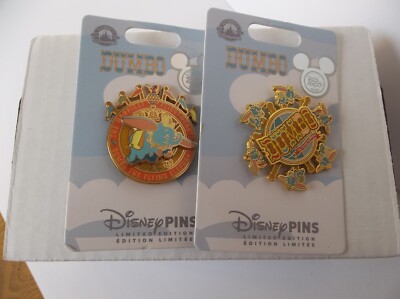 D23 2022 DUMBO THE FLYING ELEPHANT DISNEY PINS SET - LIMITED EDITION - 2 PIN SET