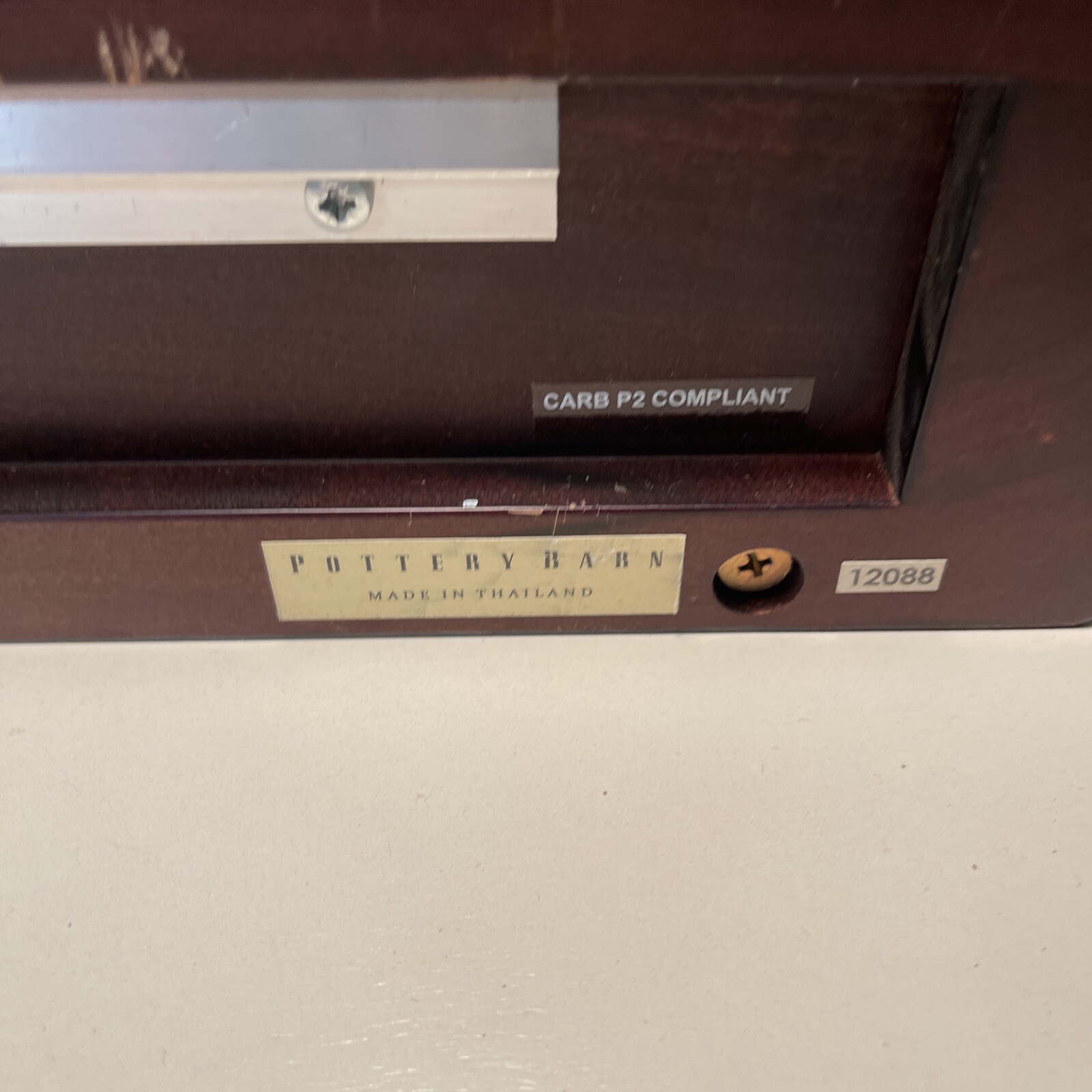 Pottery Barn Espresso Holman Entertaining Wine Bottle Shelf for sale