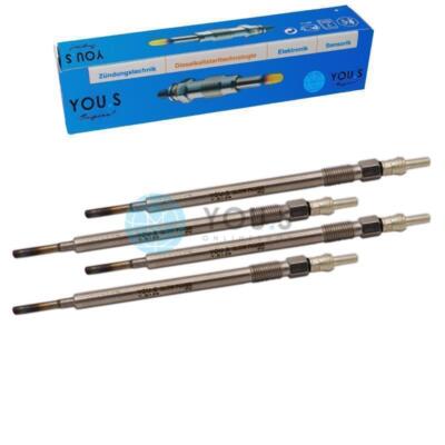 4-Pack YOU.S Glow Plugs For Mercedes A-Class (W169, W176) Diesel Engines