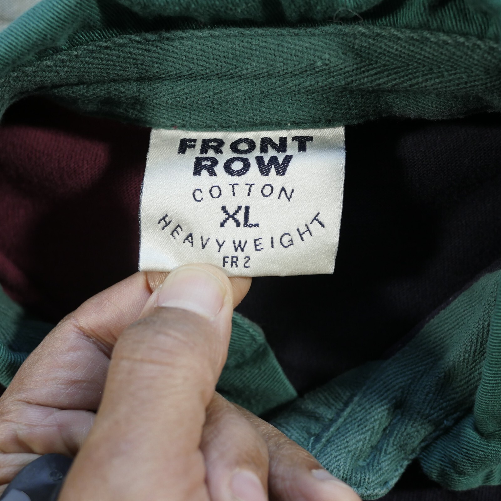 Guardie Prachute Rugby Camicia Uomo Extra Large Blu Marrone Patchwork Prima Fila