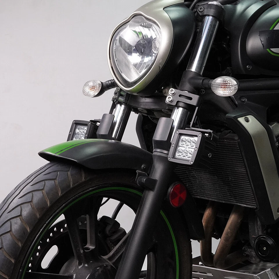 Soporte de montaje de luz auxiliar apto para Kawasaki Vulcan S 650 2015-2024 Foto 3 de 4