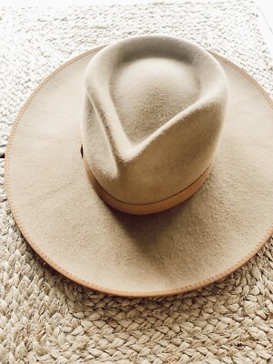 Lack of Color Teak Rancher Wide Brimmed Australian Wool Hat  display picture 1