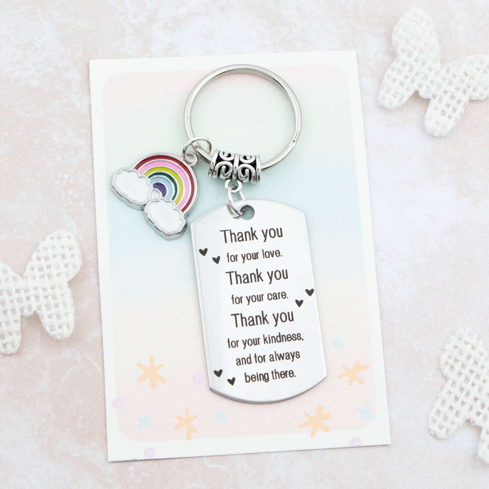 Regalos de agradecimiento, llavero de niñera, llavero de trabajador de guardería preescolar, gracias