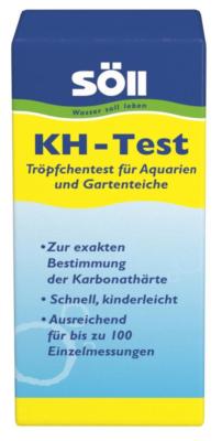 Söll KH-Test 1 Stück für bis zu 100 Tests Tröpfchentest für Teiche und Aquarien