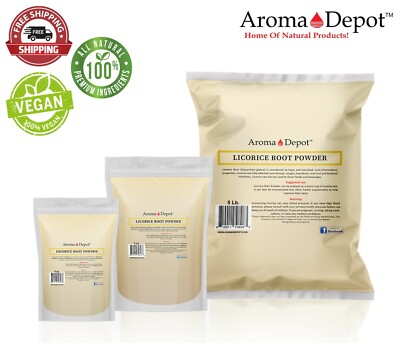 Licorice Root Powder (Liquorice) Mulethi Glycyrrhiza glabra 100% Natural Raw