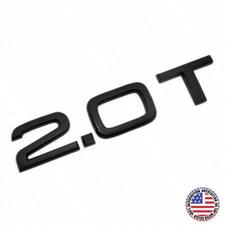 15-25 Car Rear Trunk Deck Lid 2.0T Turbo Nameplate Emblem Badge Matte Black