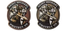 Saint Michael Protector Religious Christian Catholic Morale Tactical Patch Hook