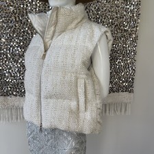 Auth.lanvin Optic White Tailored Oversized Jacket Vest New Rrp $2.800