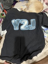 1999 Chris Jericho Y2J WWF Shirt WWE Vintage Black Tultex Cotton Large