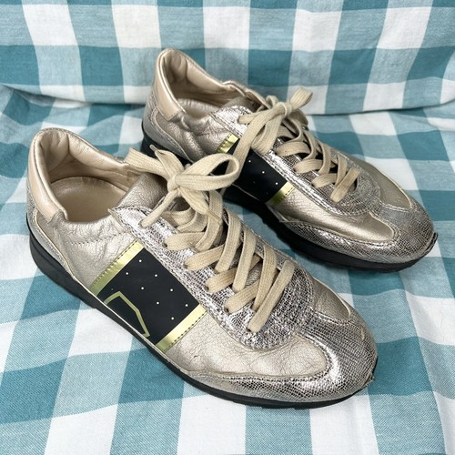 philippe model metallic sneakers