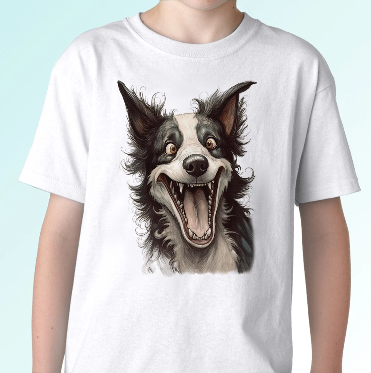 Border Collie t shirt dog tee animal top funny gift mens womens kids baby sizes