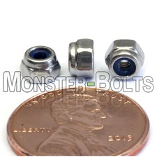 M2.5-0.45 Stainless Steel Nylon Insert Hex Lock Nut, Metric DIN 985 A2 / 18-8