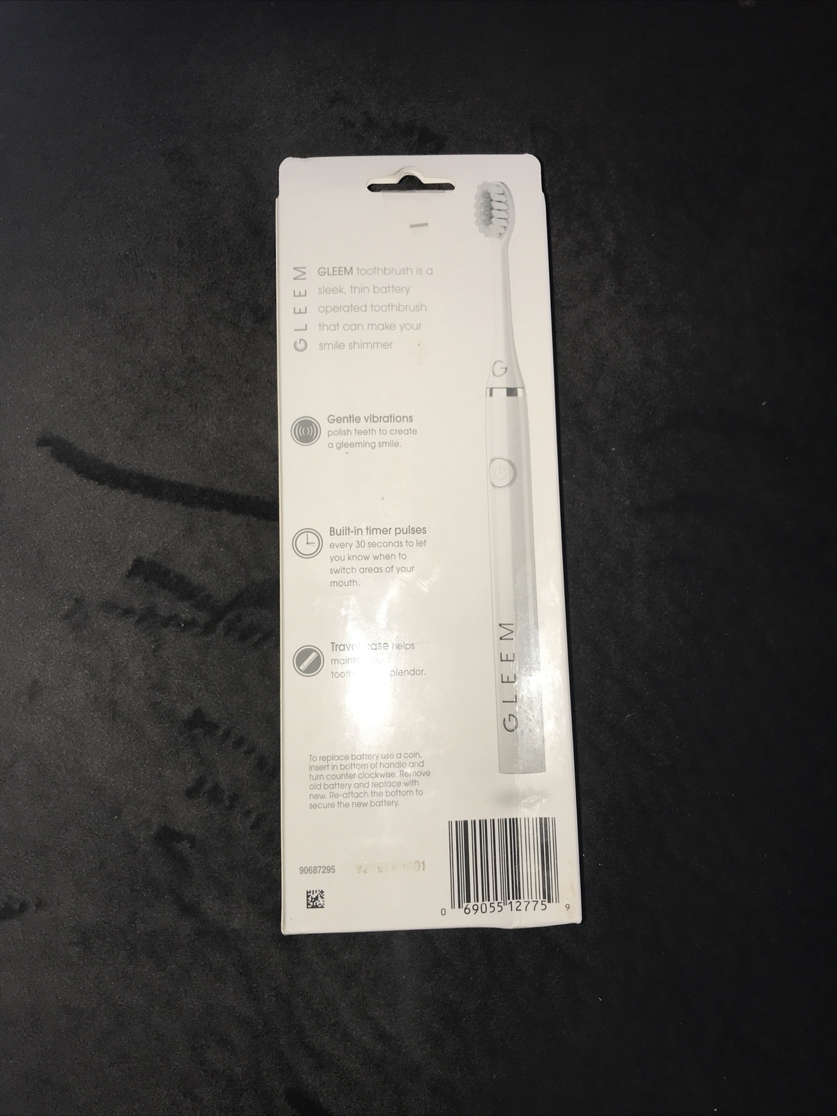 Gleem Power Toothbrush Travel Case with Battery NEW (C) eBay