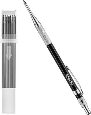 Mechanical Carpenter Pencil with 12 Refills Woodworking Construction Pencil NEW