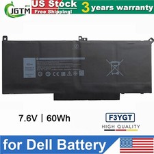 F3YGT DM3WC Battery For Dell Latitude 12 13 14 E7280 E7480 7480 7390 7490 7380