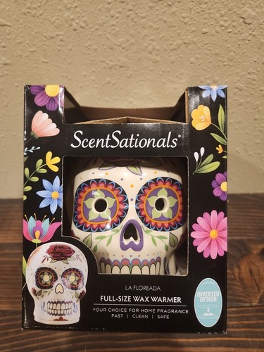 Lot Of 2 ScentSationals Day Of Dead Fiesta & LA Floreada Wax Warmer Full Size  - Picture 7 of 7
