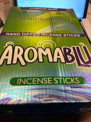 LOT of 6 AromaBlu Hand dipped Inccense Sticks