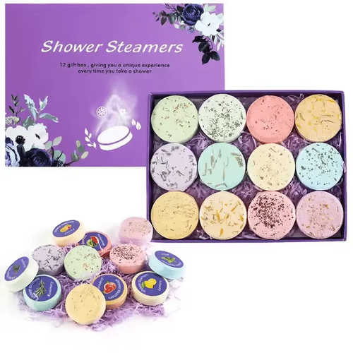 Aromatherapie Duschdampfer - 12 Duschbomben für ätherische Öle für Home Spa