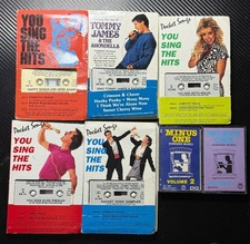 Professional Karaoke Cassette Lot Pocket Songs & Music Minus One Vocal Training