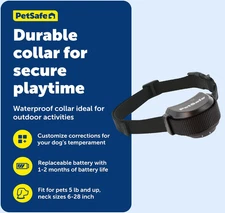PetSafe Free to Roam Wireless Fence Receiver Collar Black 5lb. +