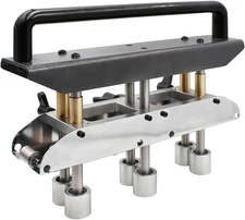 3-Station Edge Roller for Bending Metal Roofing Materials at 0-90° Angle, Large 